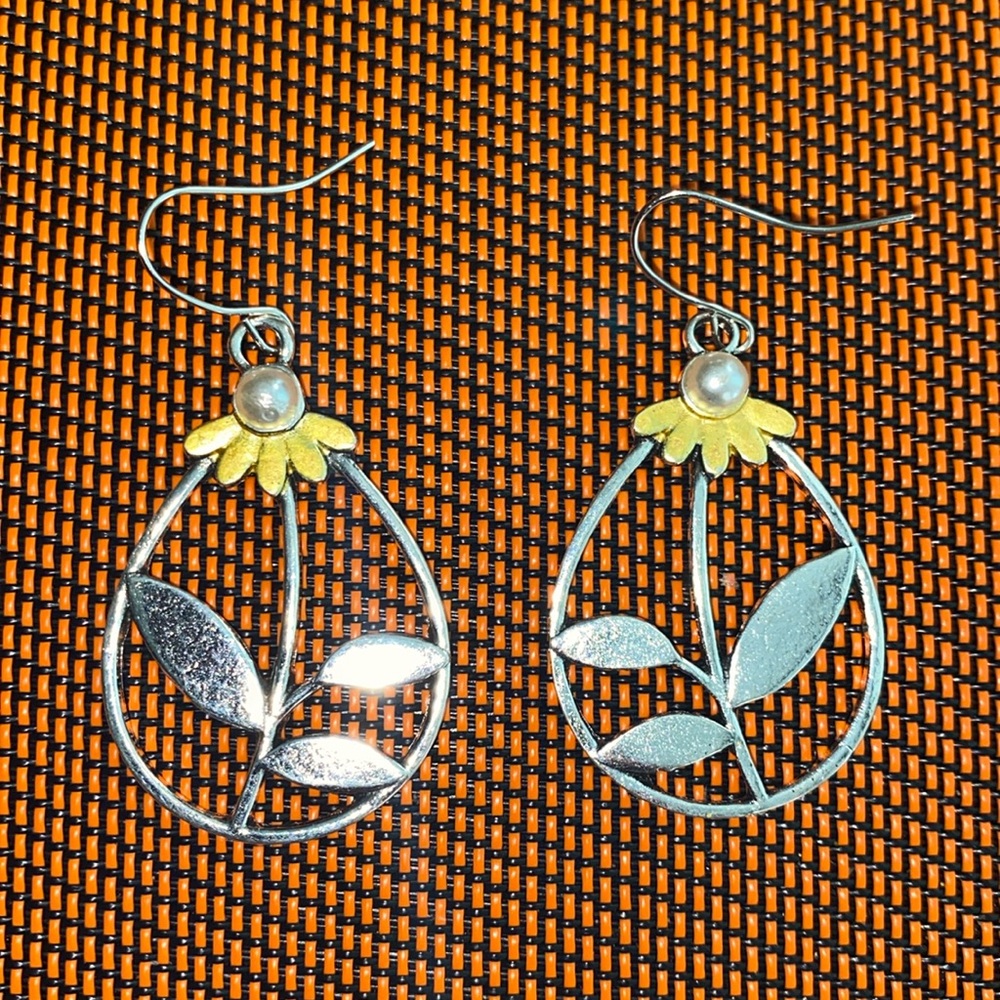 Silver Plated 2” Earrings